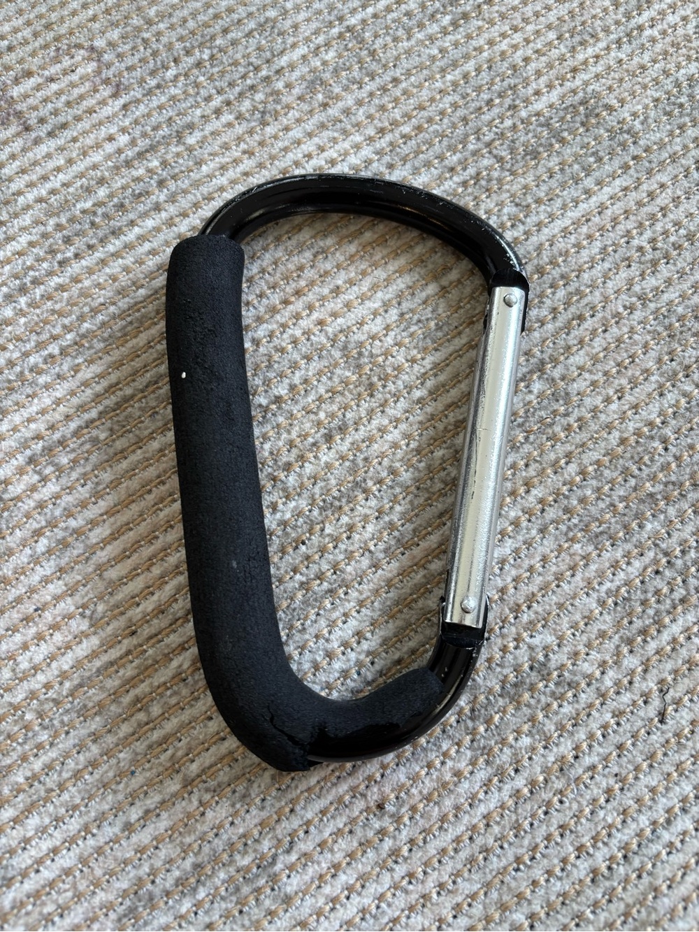 Stroller Hook Black Silver for Infant Toddler Bags Carabiner